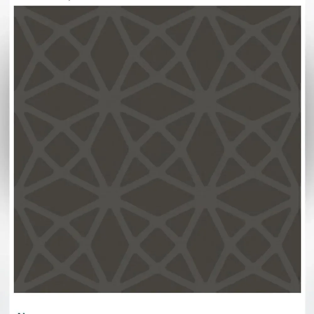Geometric Lattice Diamonds Wallpaper Charcoal Silver Metallic Paste Wall, NWT